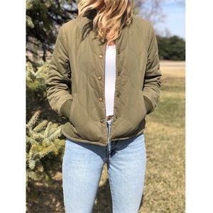 Madewell Olive Bomber Jacket